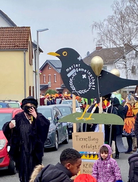 Erfolgreiche Rettung der Merle durch die Gruppe Bunert
